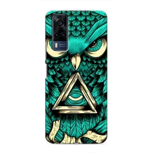 Чехол с птицами на VIVO Y53S (VPrint) (Сова с глазом)