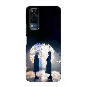Чехлы Венсдей на VIVO Y53S Уэнсдей (AlphaPrint) (Уэнздей и Инид)