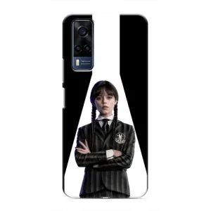Чехлы Венсдей на VIVO Y53S Уэнсдей (AlphaPrint) (W-Wednesday)