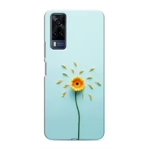 Чехлы с Цветами для VIVO Y53S (VPrint) (Желтый цветок)