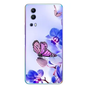 Чехлы с Цветами для Vivo Y72 (VPrint) (Бабочка на цветочке)