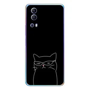 Чехол с рисунком кот на Vivo Y72 (Равнодушный кот)