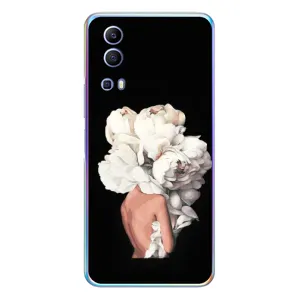 Чехлы (ART) Цветы на Vivo Y72 (VPrint) (Белые цветы)