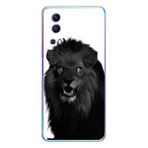 Чехлы с картинками животных Vivo Y72 (Черный ЛЕВ)