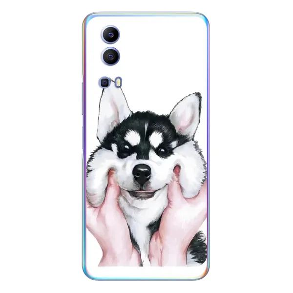 Чехол с принтом «Довольный Хаски» для Vivo Y72 Чехол с принтом «Довольный Хаски» для Vivo Y72