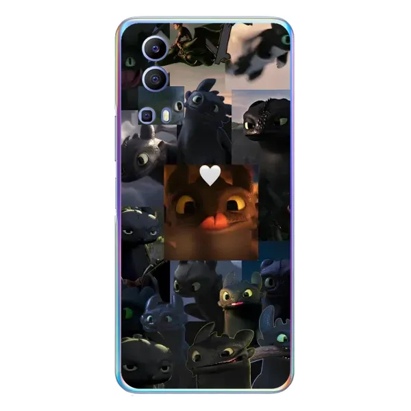 Чехол с принтом «Дракон коллаж» для Vivo Y72 Чехол с принтом «Дракон коллаж» для Vivo Y72