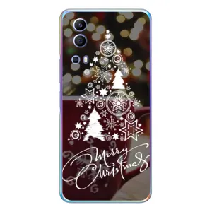 Рождественские Чехлы для Vivo Y72 (VPrint) (Елочка узорная)