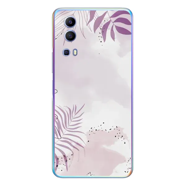 Чехол с принтом «Фиолетовые листья» для Vivo Y72 Чехол с принтом «Фиолетовые листья» для Vivo Y72