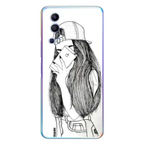 Чохол з друком для Vivo Y72 - (Мода) (AlphaPrint) (Фото дівчини)