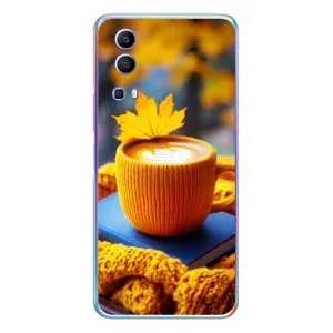 Чохол з унікальним дизайном 'Осінь з кавою' для Vivo Y72 (Кава на жовтому пледі)