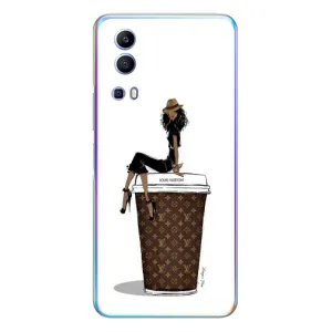 Чехлы Луи Витон для Vivo Y72 (AlphaPrint - LOUIS VUITTON) (кофе LOUIS VUITTON)