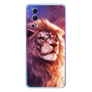 Чехол со Львом для Vivo Y72 (VPrint) (Красочный Лев)