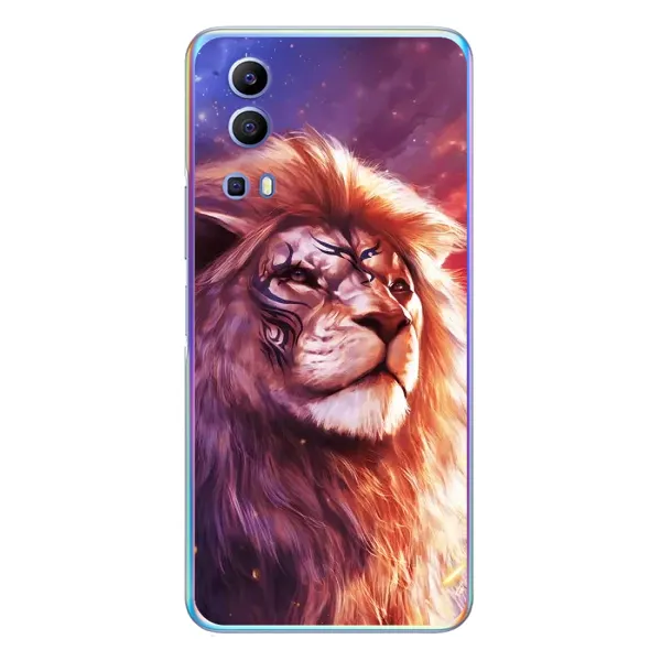 Чохол з принтом «Красочний Лев» для Vivo Y72