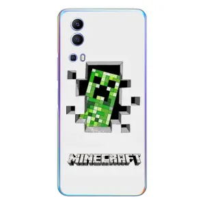 Чехол Майнкрафт на Vivo Y72 (AlphaPrint) Minecraft (крипер Майнкрафт)