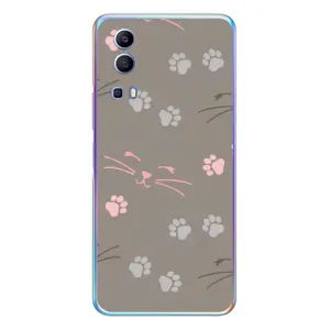 Чехол с рисунком кот на Vivo Y72 (Лапы и усы)