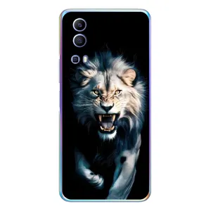 Чехол с картинкой «Хищники» для Vivo Y72 (Лев в темноте)