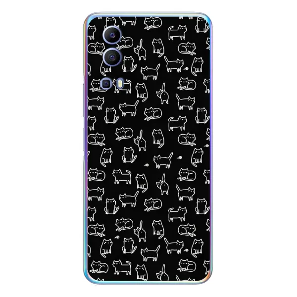 Чехол с принтом «Меленькие котики» для Vivo Y72