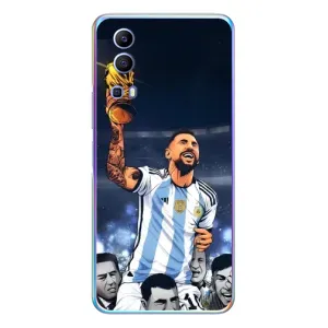 Чехлы для Vivo Y72 (Leo чемпион) (AlphaPrint) (Месси с кубком)