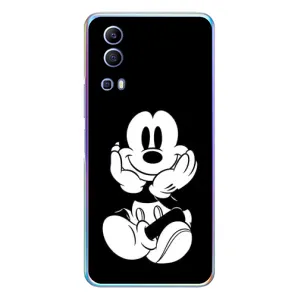 Міккі Маус чохол для Vivo Y72 (AlphaPrint - Мультяшні) (Маус на чорному)