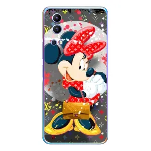 Чехол Disney Mouse Vivo Y72 (PREMIUMPrint) (Minni с бантиком)
