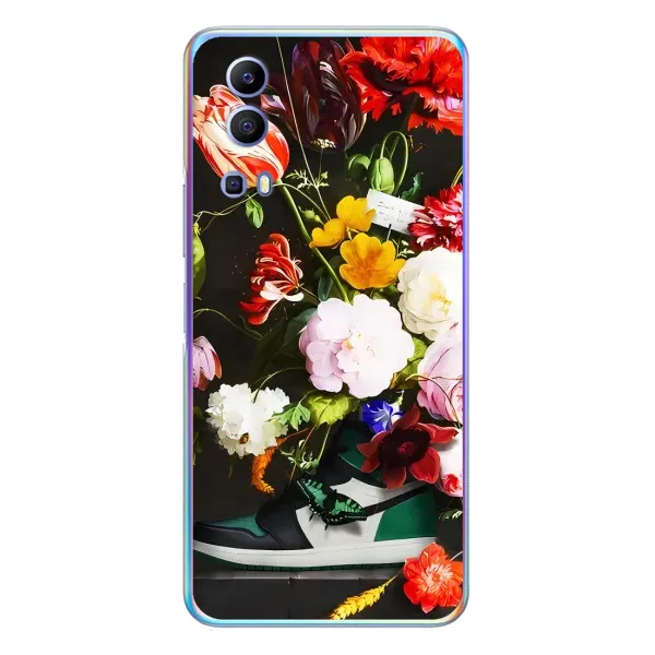 Чехол с принтом «Nike цветы» для Vivo Y72