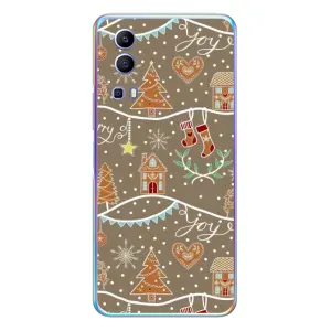 Новогодние, Праздничные Чехлы для Vivo Y72 - 2024 год (Новогодние пряники)