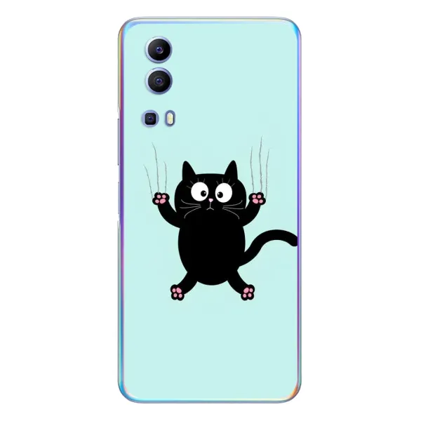 Чехол с принтом «Падающий кот» для Vivo Y72