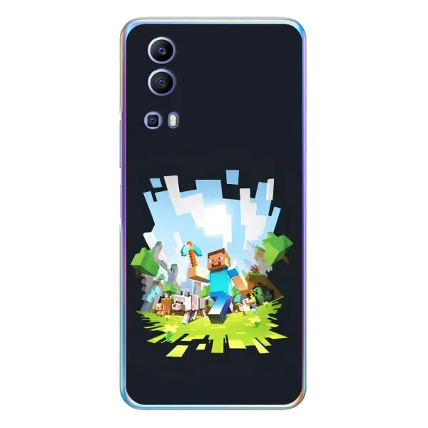 Чехол с принтом «персонажи Minecraft» для Vivo Y72 Чехол с принтом «персонажи Minecraft» для Vivo Y72