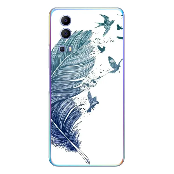 Чехол с принтом «Перышко» для Vivo Y72