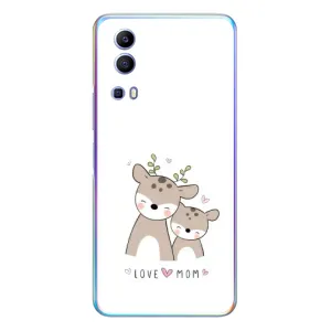 Чехлы для мамы на Vivo Y72 (Оленята мама и малыш)