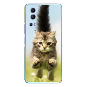 Чехлы с Котиками для Vivo Y72 (VPrint) (Прыжок кота)