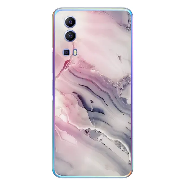 Чехол с принтом «Пурпурный Мрамор» для Vivo Y72