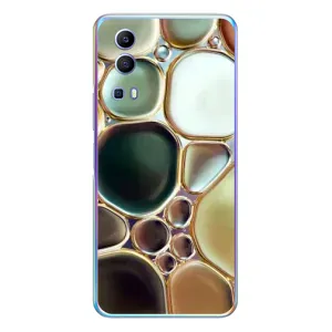 Мраморний чехол на Vivo Y72 (VPrint) (Радужний Мрамор)