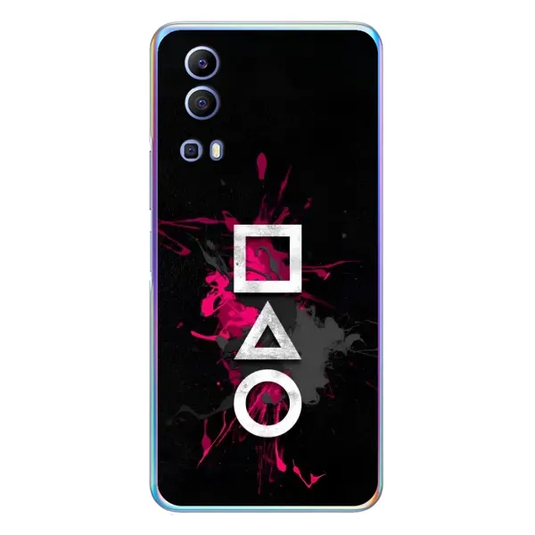 Чохол з принтом «Символи Гра кальмара» для Vivo Y72 Чохол з принтом «Символи Гра кальмара» для Vivo Y72