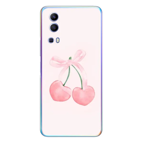 Чехол с принтом «Розовые вишни» для Vivo Y72 Чехол с принтом «Розовые вишни» для Vivo Y72