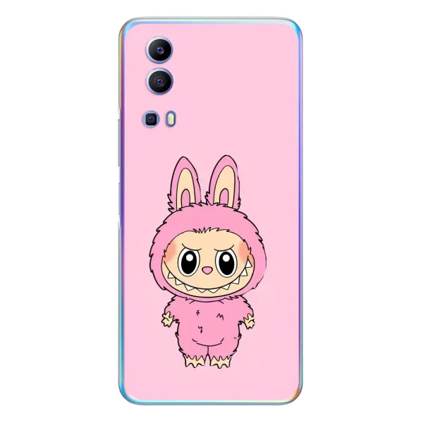 Чохол з принтом «Рожевий Лабубу» для Vivo Y72 Чохол з принтом «Рожевий Лабубу» для Vivo Y72
