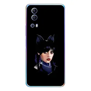 Чехлы Венсдей на Vivo Y72 Уэнсдей (AlphaPrint) (серьезная Уэнздей)