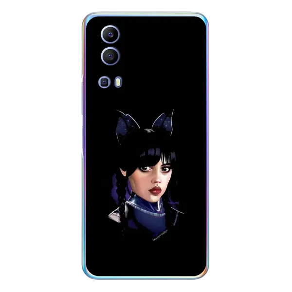 Чехол с принтом «серьезная Уэнздей» для Vivo Y72 Чехол с принтом «серьезная Уэнздей» для Vivo Y72