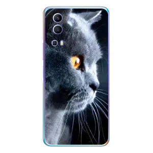 Чехлы с Котиками для Vivo Y72 (VPrint) (Серый Кот)