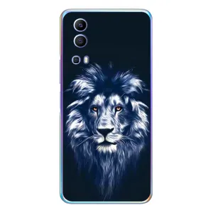 Чехол со Львом для Vivo Y72 (VPrint) (Синий Лев)