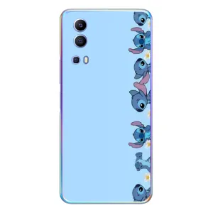 Чехол с принтом Стич на Vivo Y72 (Стич фон)