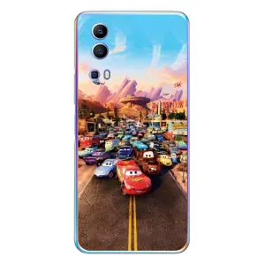 Силиконовый чехол Маквин для Vivo Y72 (Тачки на трассе)