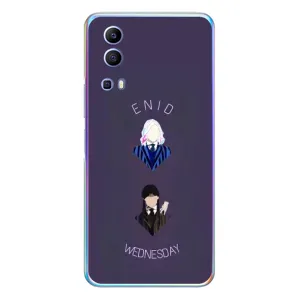 Чехлы Венсдей на Vivo Y72 Уэнсдей (AlphaPrint) (Уэнздей и подруга)