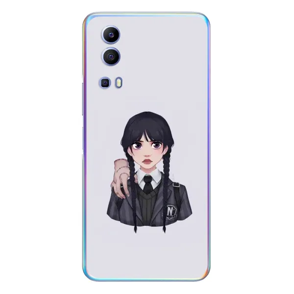 Чехол с принтом «Уэнздей и Вещь» для Vivo Y72 Чехол с принтом «Уэнздей и Вещь» для Vivo Y72