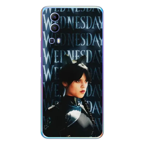 Чехол с принтом «Уэнздей кошка» для Vivo Y72 Чехол с принтом «Уэнздей кошка» для Vivo Y72