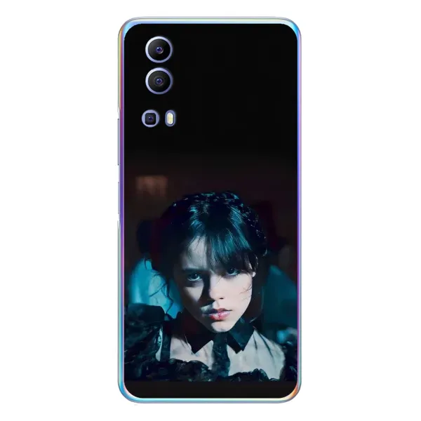 Чехол с принтом «взгляд Уэнздей» для Vivo Y72 Чехол с принтом «взгляд Уэнздей» для Vivo Y72