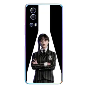 Чехлы Венсдей на Vivo Y72 Уэнсдей (AlphaPrint) (W-Wednesday)