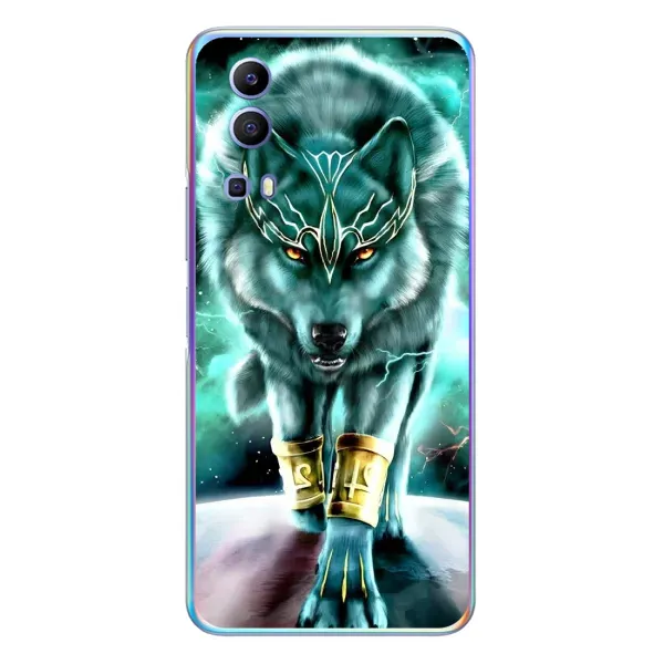 Чехол с принтом «Яркий волк» для Vivo Y72