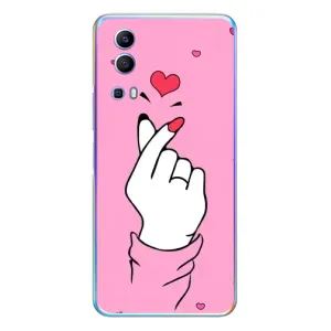 Чехол с принтом для Vivo Y72 (AlphaPrint - Знак сердечка)