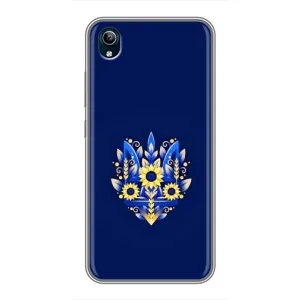 Чехлы для ViVO Y91C  Укр. Символика (AlphaPrint) (Цветочный Герб)